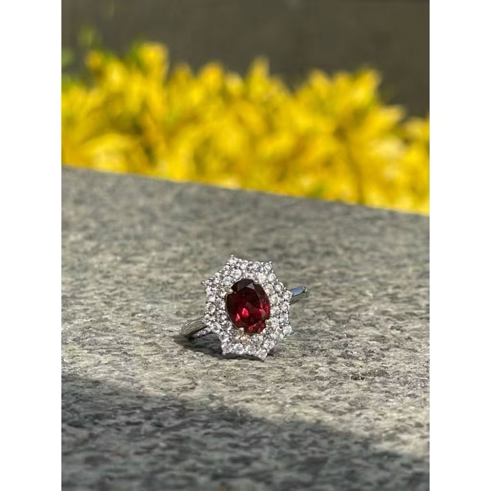 LEROY JEWELRY 樂花精品珠寶-［石榴紅韻 石榴石戒指］-細節圖2