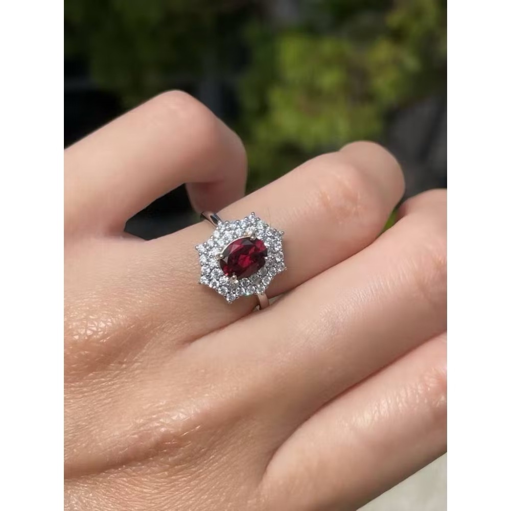 LEROY JEWELRY 樂花精品珠寶-［石榴紅韻 石榴石戒指］-細節圖3