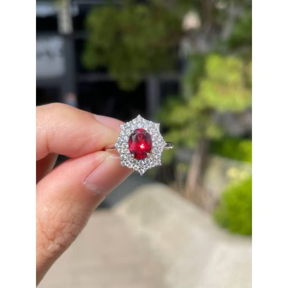 LEROY JEWELRY 樂花精品珠寶-［石榴紅韻 石榴石戒指］-細節圖5