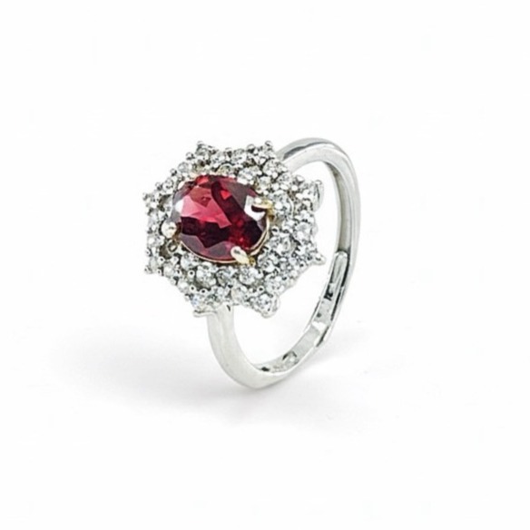 LEROY JEWELRY 樂花精品珠寶 石榴紅韻︱石榴石戒指-細節圖4
