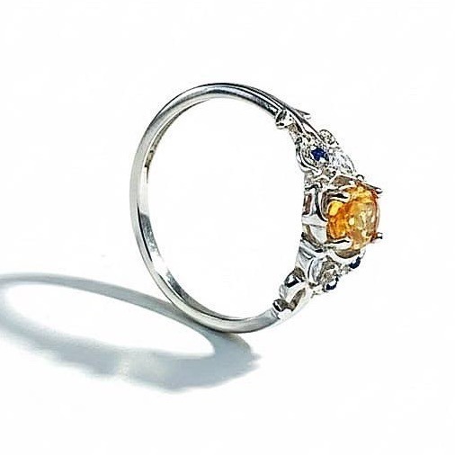 LEROY JEWELRY 樂花精品珠寶 耀眼橙光︱芬達石戒指-細節圖3