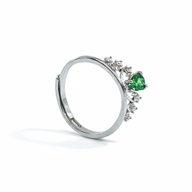 LEROY JEWELRY 樂花精品珠寶 綠光皇冠｜沙佛萊女王戒-細節圖3