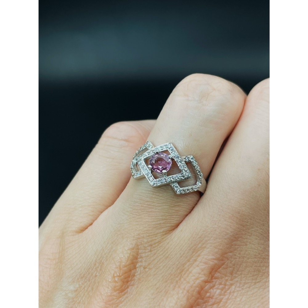 LEROY JEWELRY 樂花精品珠寶 [櫻影心語-天然粉色尖晶石戒指］-細節圖4