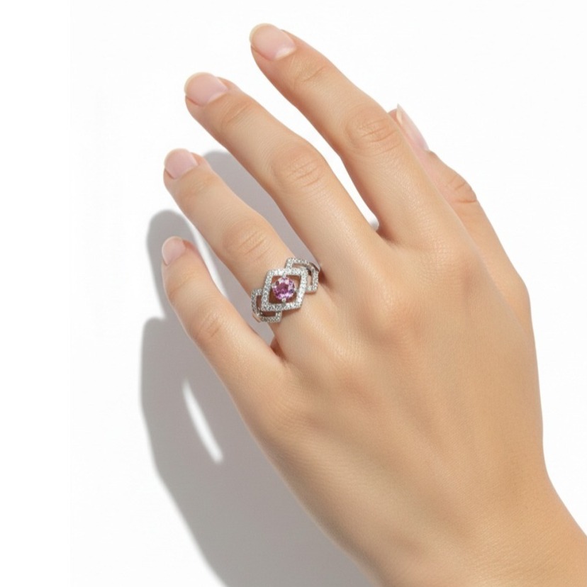 LEROY JEWELRY 樂花精品珠寶 櫻影心語︱粉色尖晶石戒指-細節圖2