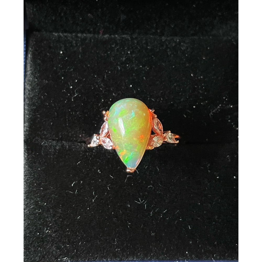 LEROY JEWELRY 樂花精品珠寶-［情緒之光·天然衣索比亞蛋白石戒指］-細節圖4