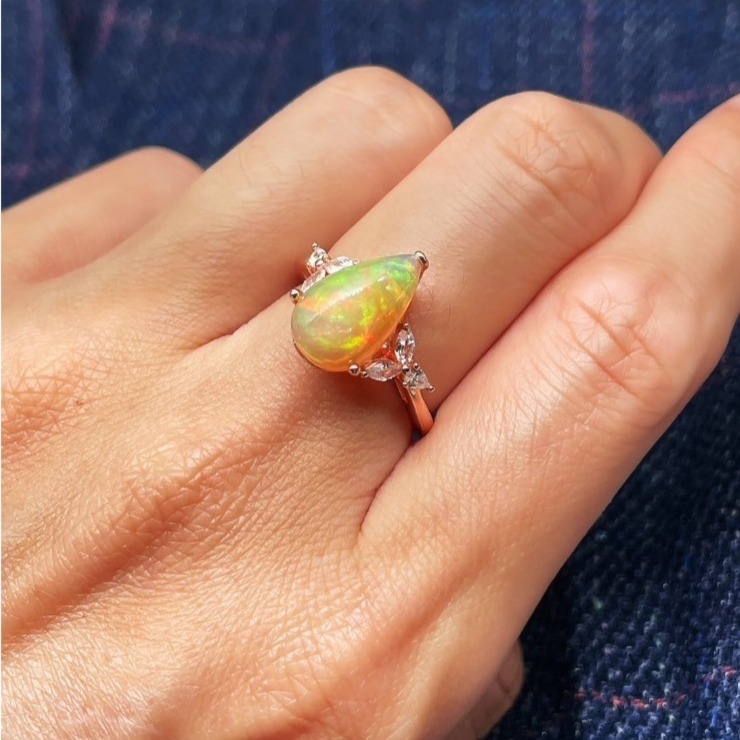 LEROY JEWELRY 樂花精品珠寶 情緒之光︱蛋白石戒指-細節圖2