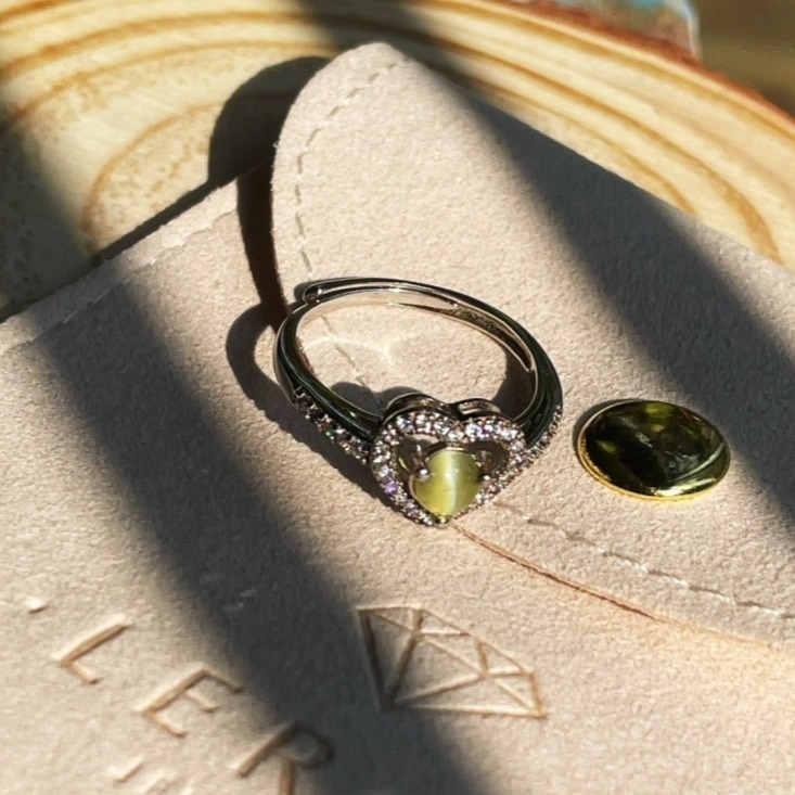 LEROY JEWELRY 樂花精品珠寶 貓眼魅影︱金綠玉寶石戒指-細節圖4