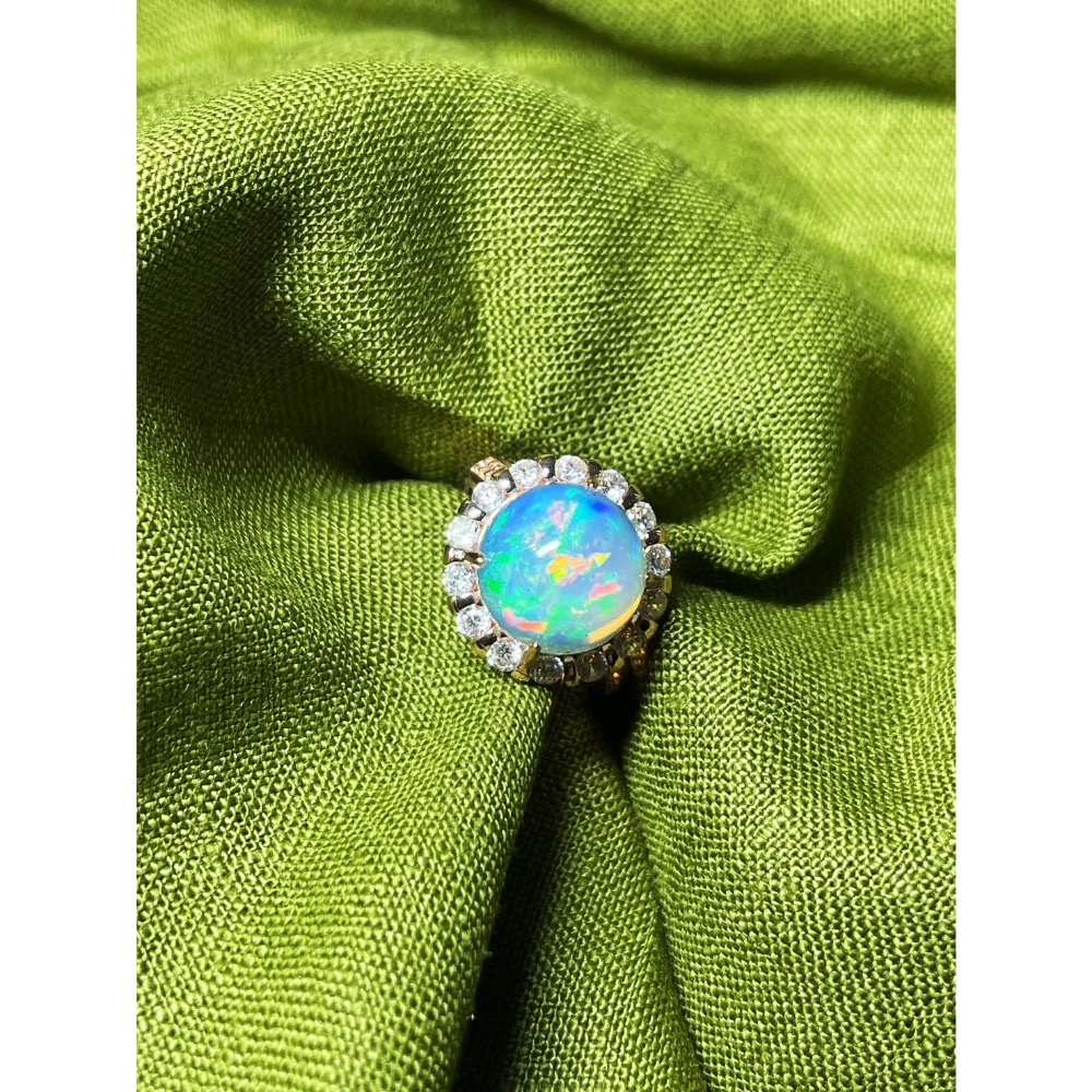 LEROY JEWELRY 樂花精品珠寶-［柔光境界·天然衣索比亞蛋白石戒指］-細節圖4