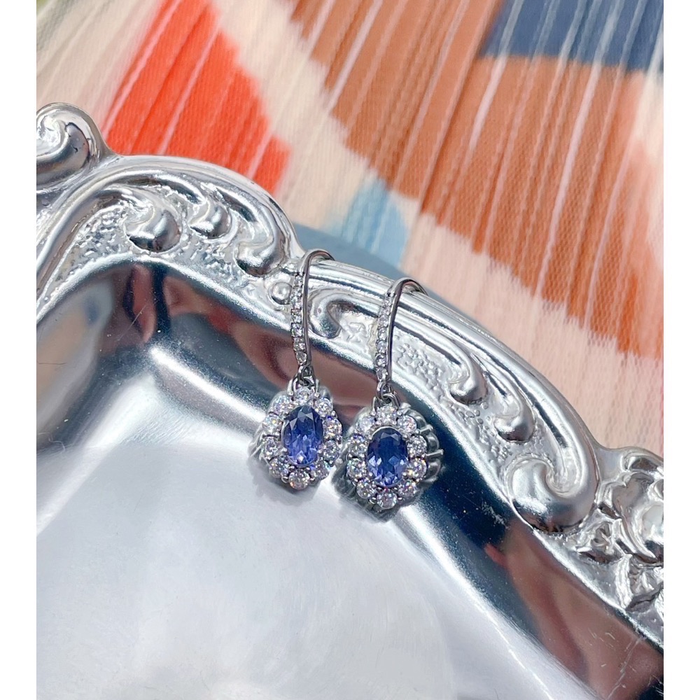 LEROY JEWELRY 樂花精品珠寶-｜Leroy・澄藍語境 ✦堇青石耳環-細節圖5