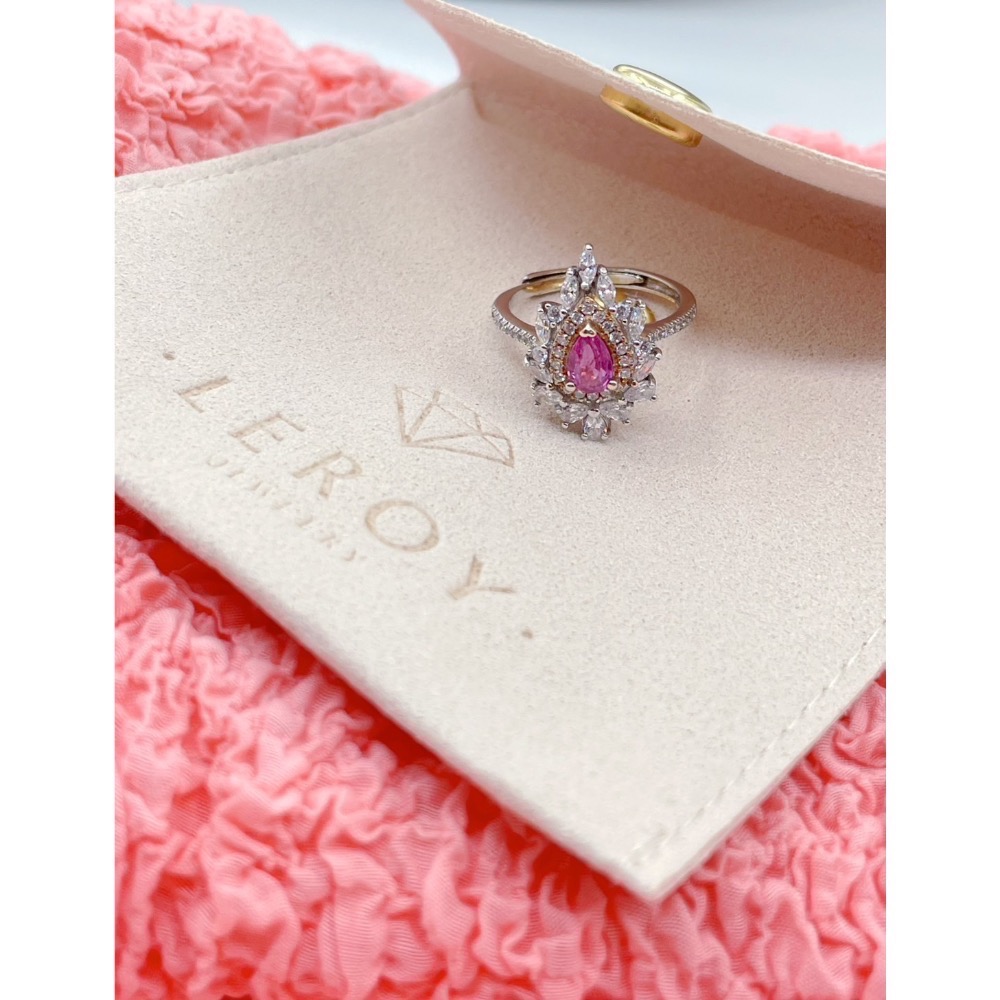 LEROY JEWELRY 樂花精品珠寶-［Soleil 曦光 帕帕拉恰藍寶石］-細節圖2