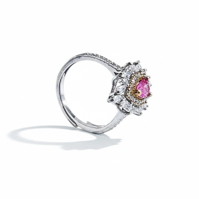LEROY JEWELRY 樂花精品珠寶 心中之蓮︱帕帕拉恰藍寶石戒指-細節圖3