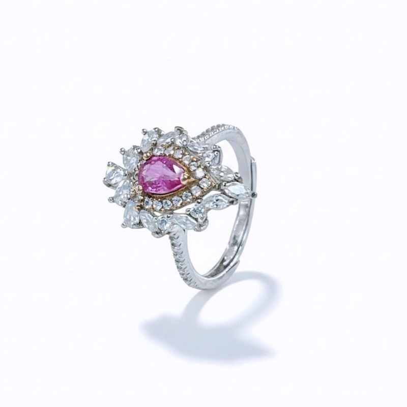 LEROY JEWELRY 樂花精品珠寶 心中之蓮︱帕帕拉恰藍寶石戒指-細節圖4