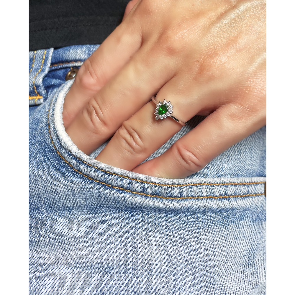 LEROY JEWELRY 樂花精品珠寶-［Leroy・森綠覺醒 ✦沙佛萊石戒］-細節圖5