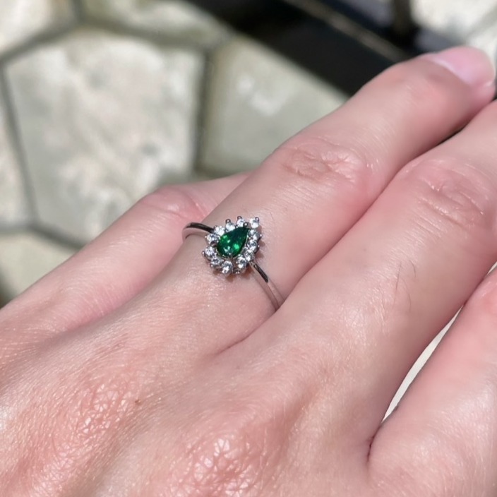 LEROY JEWELRY 樂花精品珠寶 森綠覺醒︱沙佛萊石戒指-細節圖2