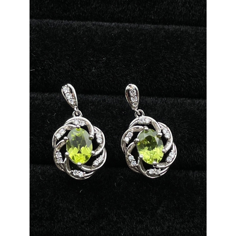 LEROY JEWELRY 樂花精品珠寶-｜Leroy・城市綠光 ✧橄欖石耳環-細節圖8