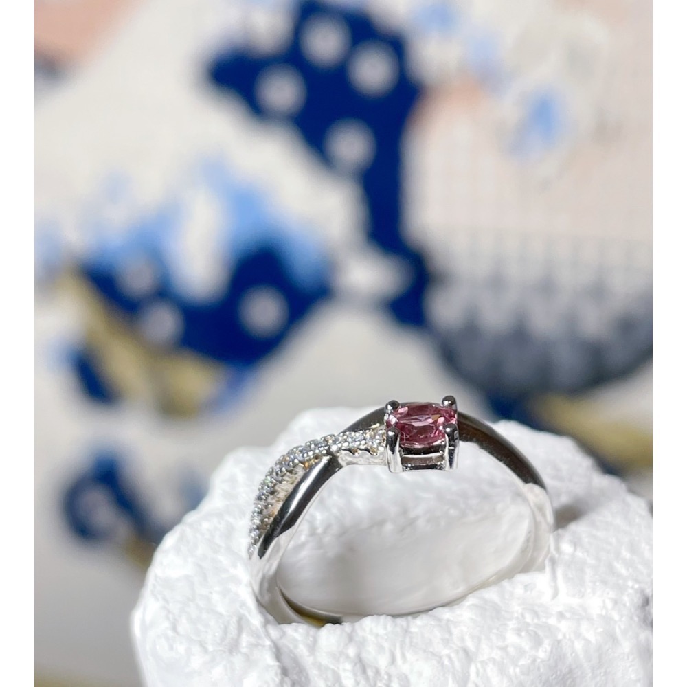 LEROY JEWELRY 樂花精品珠寶-［微閃粉-粉色尖晶石戒指］-細節圖3