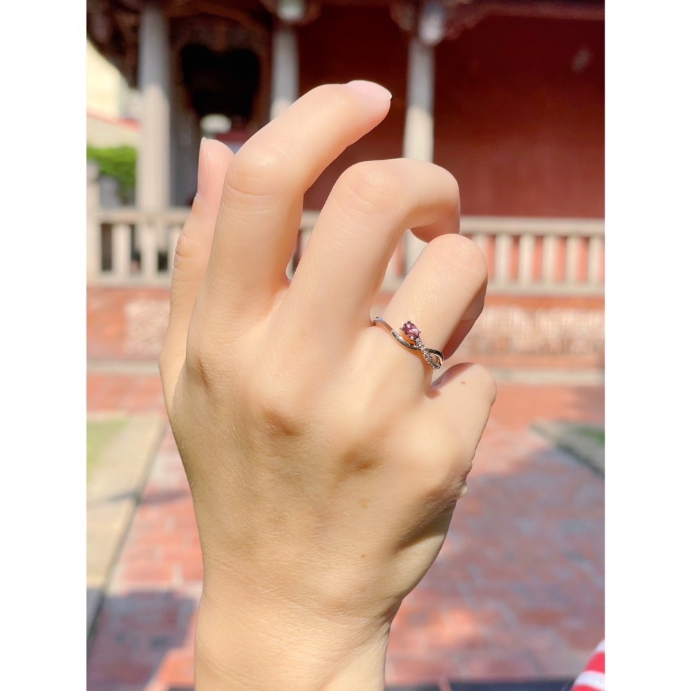 LEROY JEWELRY 樂花精品珠寶-［微閃粉-粉色尖晶石戒指］-細節圖7