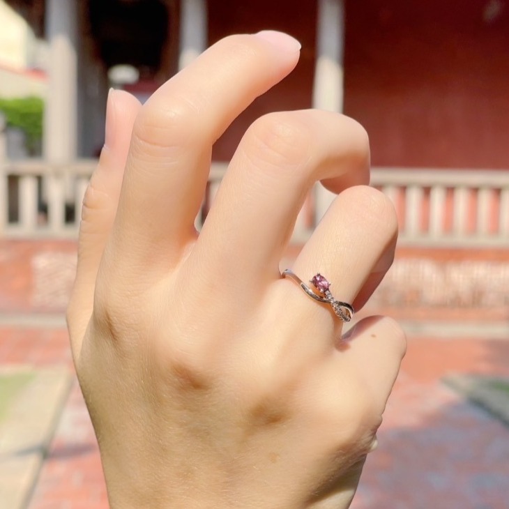 LEROY JEWELRY 樂花精品珠寶 永恆閃粉︱尖晶石8字結戒指-細節圖2