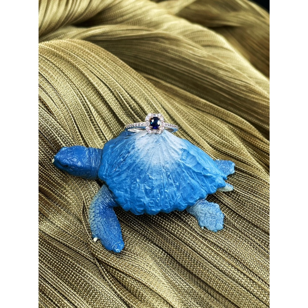 LEROY JEWELRY 樂花精品珠寶-［藍曜之心 藍寶石戒指］-細節圖2