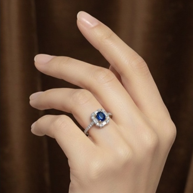 LEROY JEWELRY 樂花精品珠寶 藍曜之心︱藍寶石戒指-細節圖2