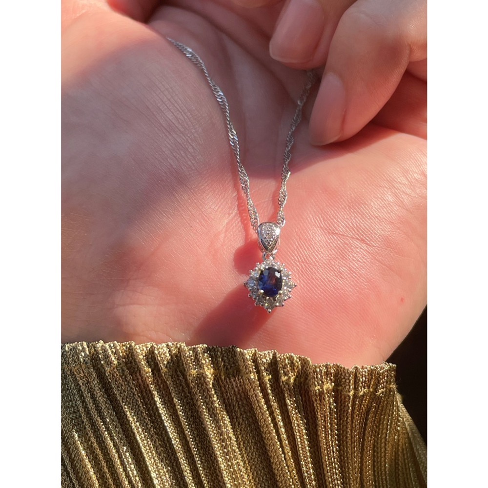 LEROY JEWELRY 樂花精品珠寶-［藍夜星語 藍寶石項鍊］-細節圖8