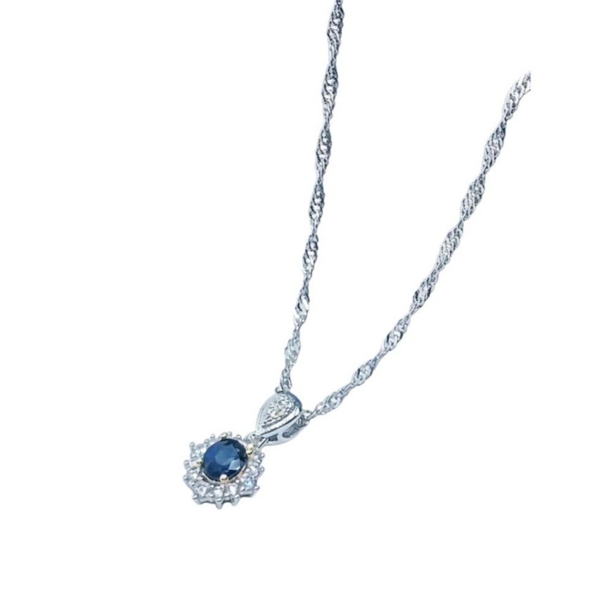 LEROY JEWELRY 樂花精品珠寶 藍夜星語︱藍寶石項鍊-細節圖3
