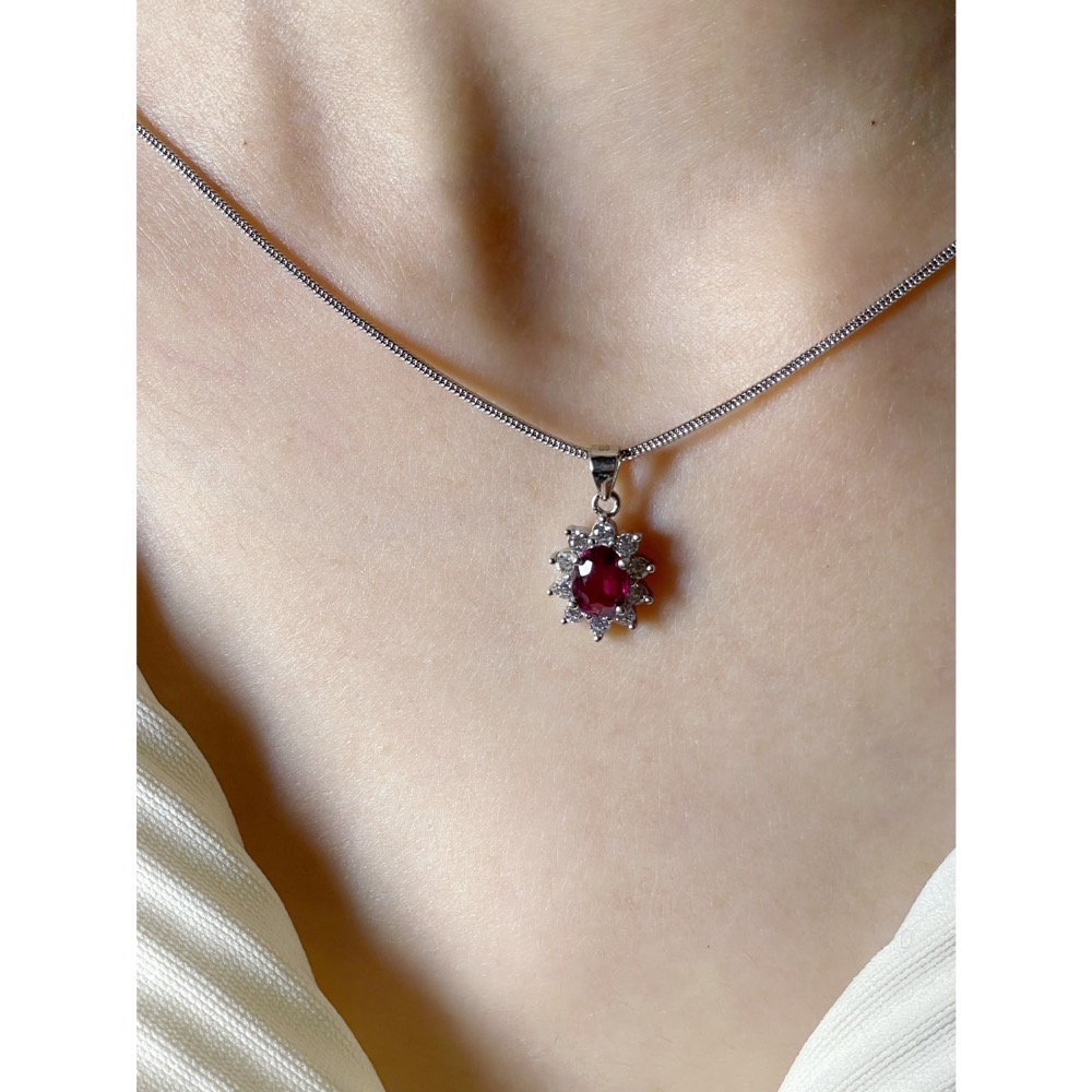 LEROY JEWELRY 樂花精品珠寶- [Leroy・愛戀之石｜桃紅碧璽項鍊]-細節圖2