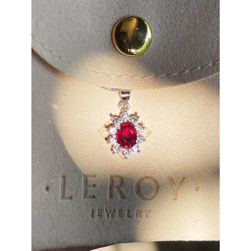 LEROY JEWELRY 樂花精品珠寶- [Leroy・愛戀之石｜桃紅碧璽項鍊]-細節圖3
