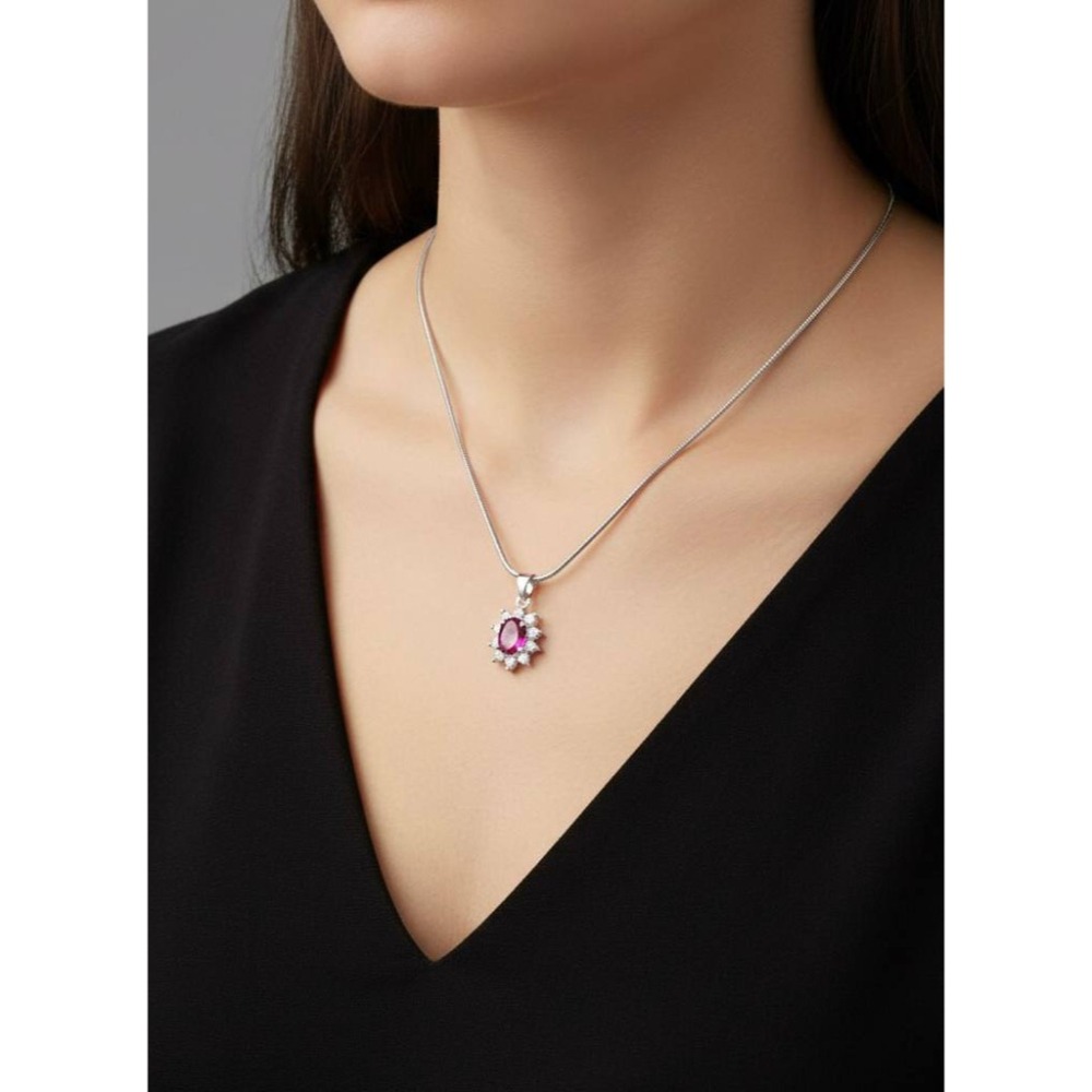 LEROY JEWELRY 樂花精品珠寶 愛戀之石︱桃紅碧璽項鍊-細節圖2