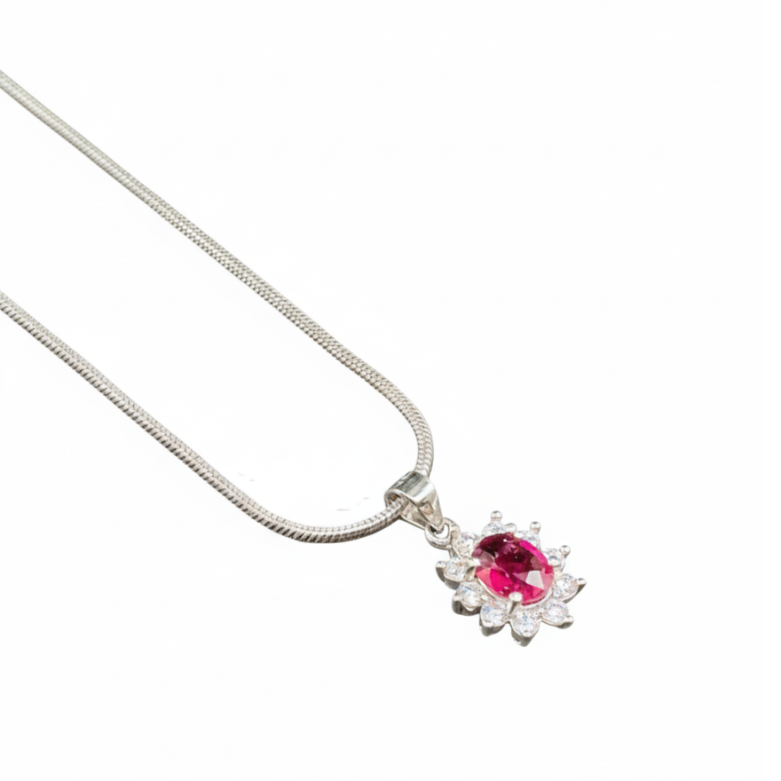LEROY JEWELRY 樂花精品珠寶 愛戀之石︱桃紅碧璽項鍊-細節圖3