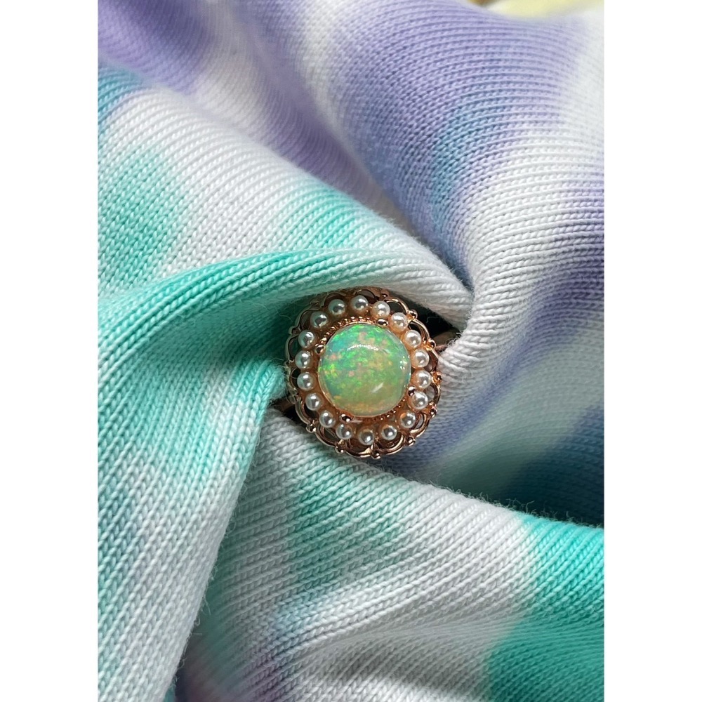 LEROY JEWELRY 樂花精品珠寶-［Leroy・幻彩之約｜蛋白石戒指]-細節圖5