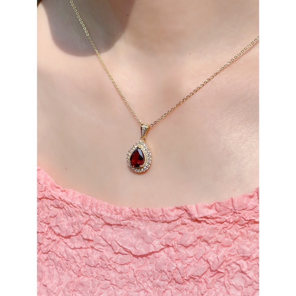 LEROY JEWELRY 樂花精品珠寶 心焰之石︱石榴石項鍊-細節圖2