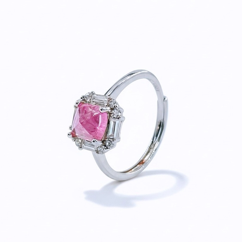 LEROY JEWELRY 樂花精品珠寶 火焰之心｜粉紅碧璽戒指-細節圖4