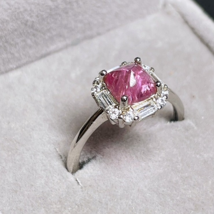 LEROY JEWELRY 樂花精品珠寶 火焰之心｜粉紅碧璽戒指-細節圖5