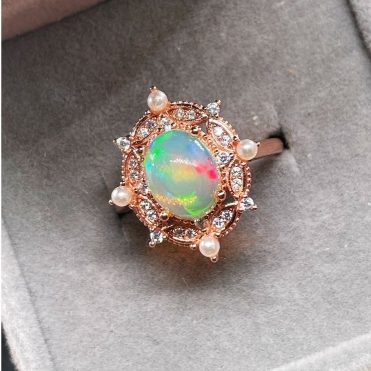 LEROY JEWELRY 樂花精品珠寶 極光花冠︱蛋白石戒指-細節圖3