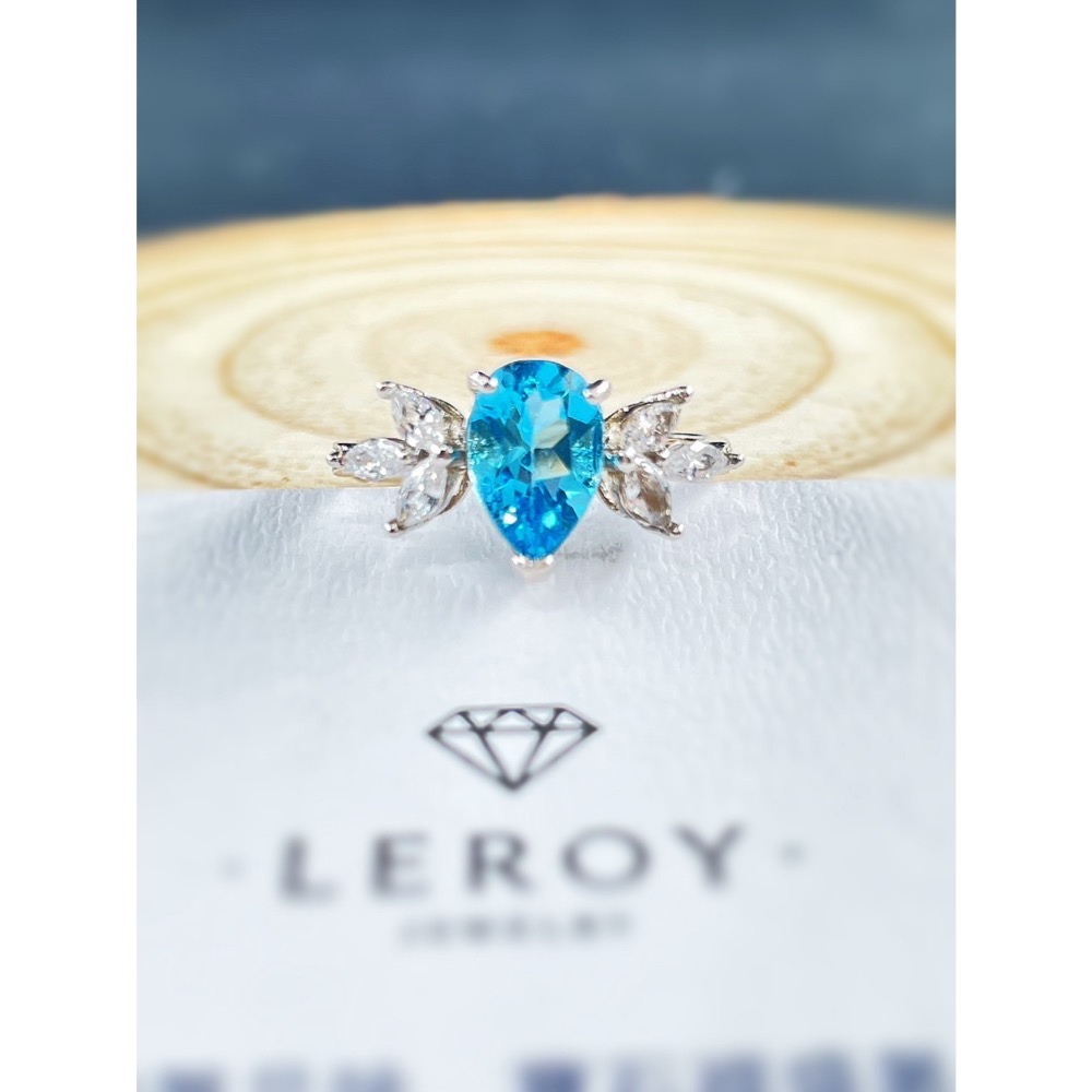 LEROY JEWELRY 樂花精品珠寶［ Leroy・星海藍｜托帕石戒指］-細節圖4