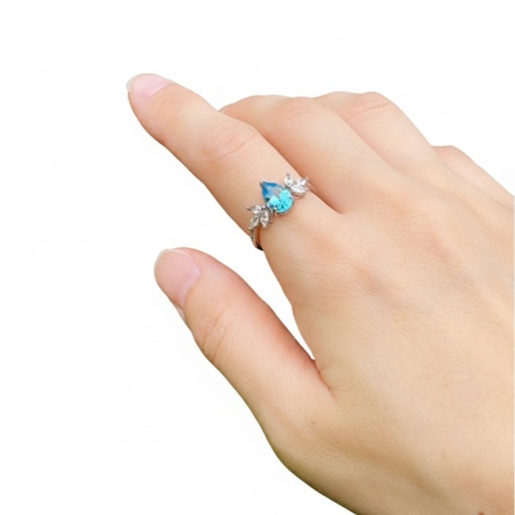 LEROY JEWELRY 樂花精品珠寶 星海藍︱托帕石戒指-細節圖2