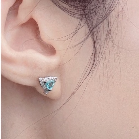 LEROY JEWELRY 樂花精品珠寶 海藍舒光︱磷灰石耳環-細節圖2