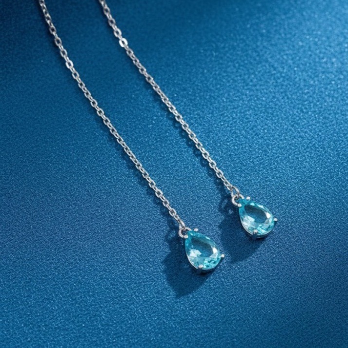 LEROY JEWELRY 樂花精品珠寶 海藍的告白︱托帕石耳環-細節圖4