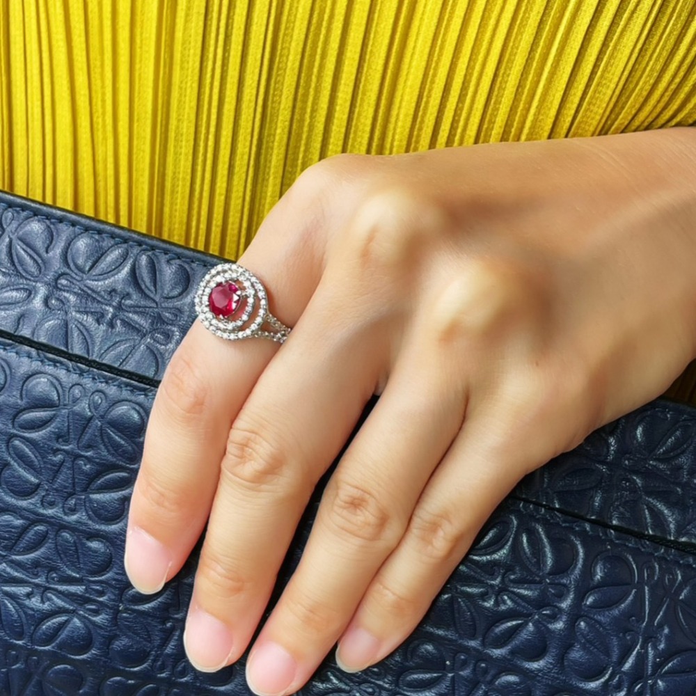 LEROY JEWELRY 樂花精品珠寶 熱烈之焰︱紅寶石戒指-細節圖2