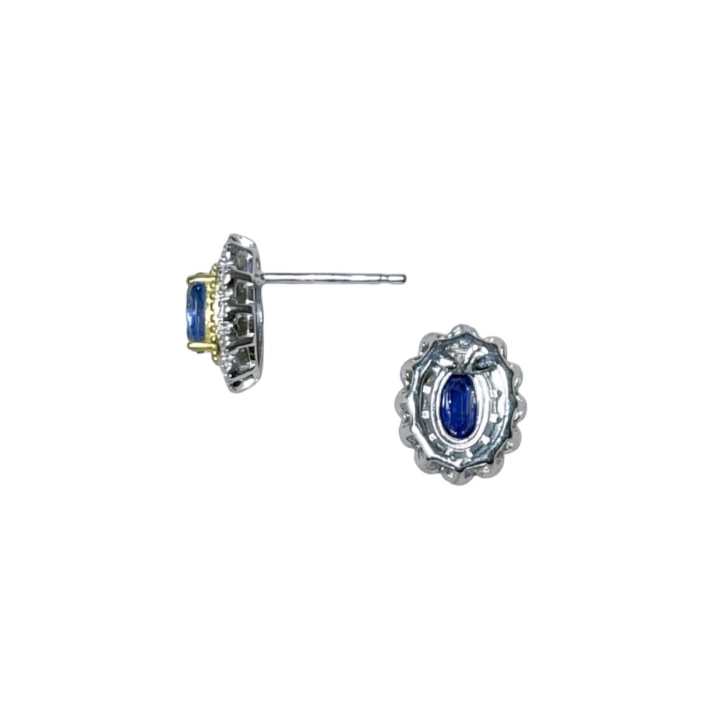 LEROY JEWELRY 樂花精品珠寶 靛夜守心︱藍晶石耳環-細節圖3