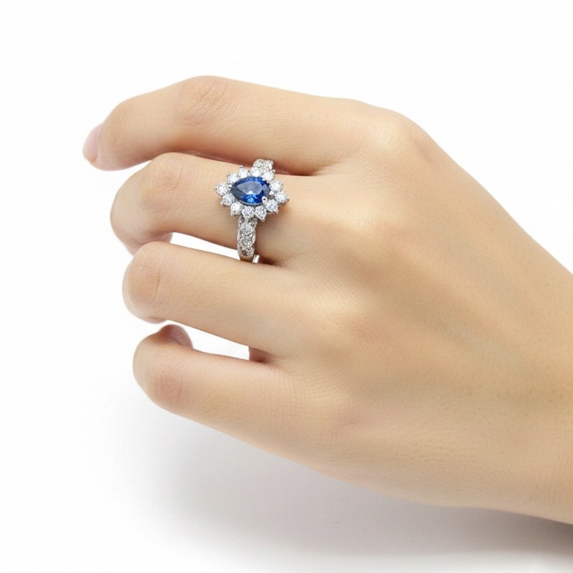 LEROY JEWELRY 樂花精品珠寶 藍域之心︱藍寶石戒指-細節圖2