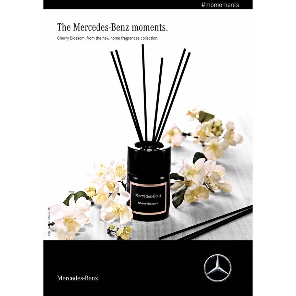 ☆MOMO小屋☆ MERCEDES-BENZ 櫻花綻放 頂級居家精油擴香組(無酒精) 100ml-細節圖2