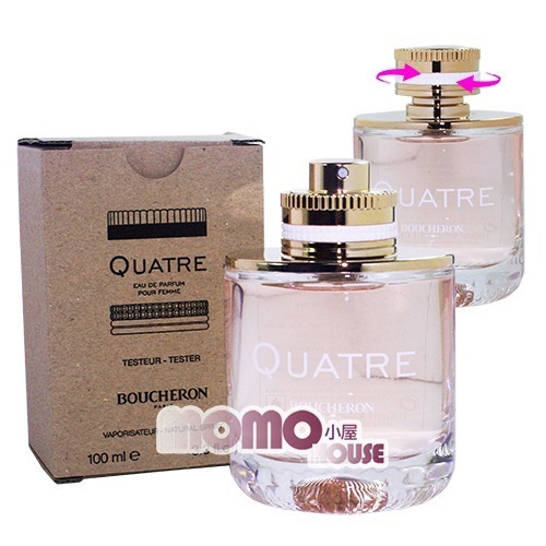 ☆MOMO小屋☆ BOUCHERON QUATRE 伯瓊 經典環戒 女性淡香精 30ml / 100ml / TEST-細節圖3