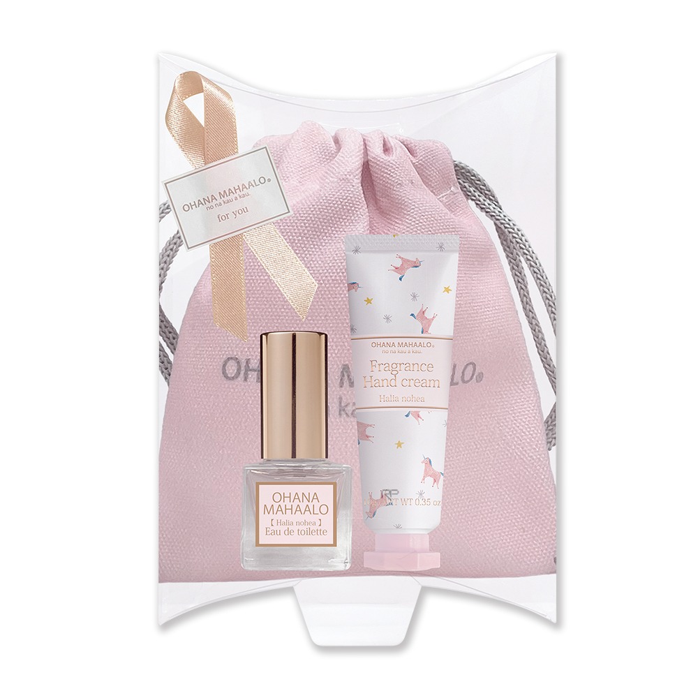 ☆MOMO小屋☆ OHANA MAHAALO 可愛香隨禮物組 (淡香水5ml+療癒護手霜10g)-細節圖2