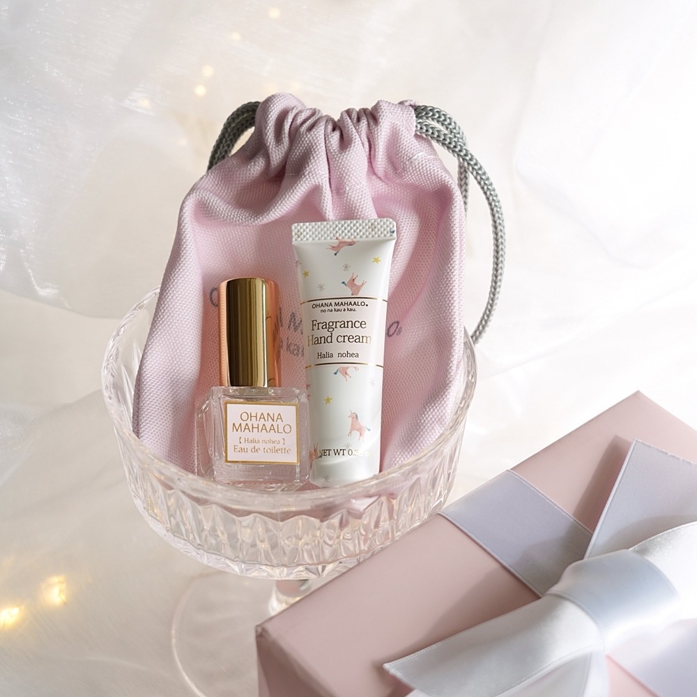 ☆MOMO小屋☆ OHANA MAHAALO 可愛香隨禮物組 (淡香水5ml+療癒護手霜10g)-細節圖4