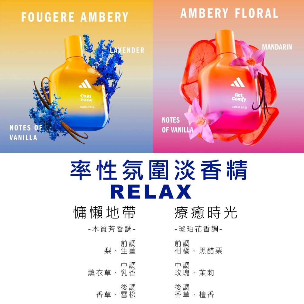 Adidas 愛迪達 VIBES 率性氛圍 中性淡香精 100ML-細節圖3
