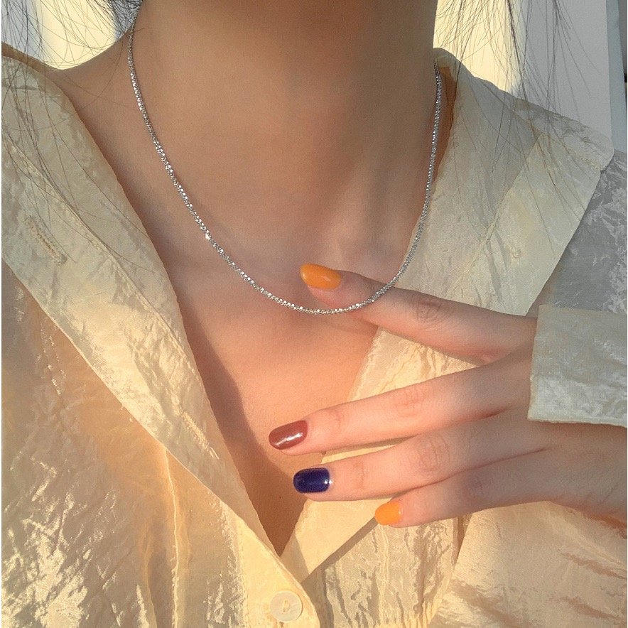 心飾Acc🇰🇷快速出貨「純銀滿天星兩用項鍊/手鍊 s925純銀 滿天星腳鍊 純銀腳鍊 腳鏈 正生 手鍊 飾品吊墜項鍊-細節圖2