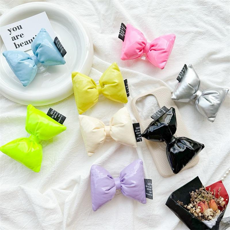 心飾Acc🇰🇷快速出貨「韓國立體蝴蝶結支架 / 氣囊支架 懶人支架 追劇神器 iPhone 15 pro 韓國東大門-細節圖6