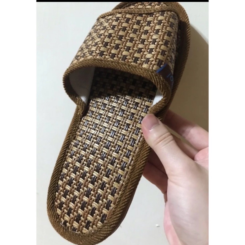 【升級】臺灣唯一正版🤍手作橡膠日式藤草拖鞋🤍榻榻米托鞋/除臭抗菌/防滑透氣/靜音柔軟/不流腳汗 防疫拖鞋 辦公室-細節圖3